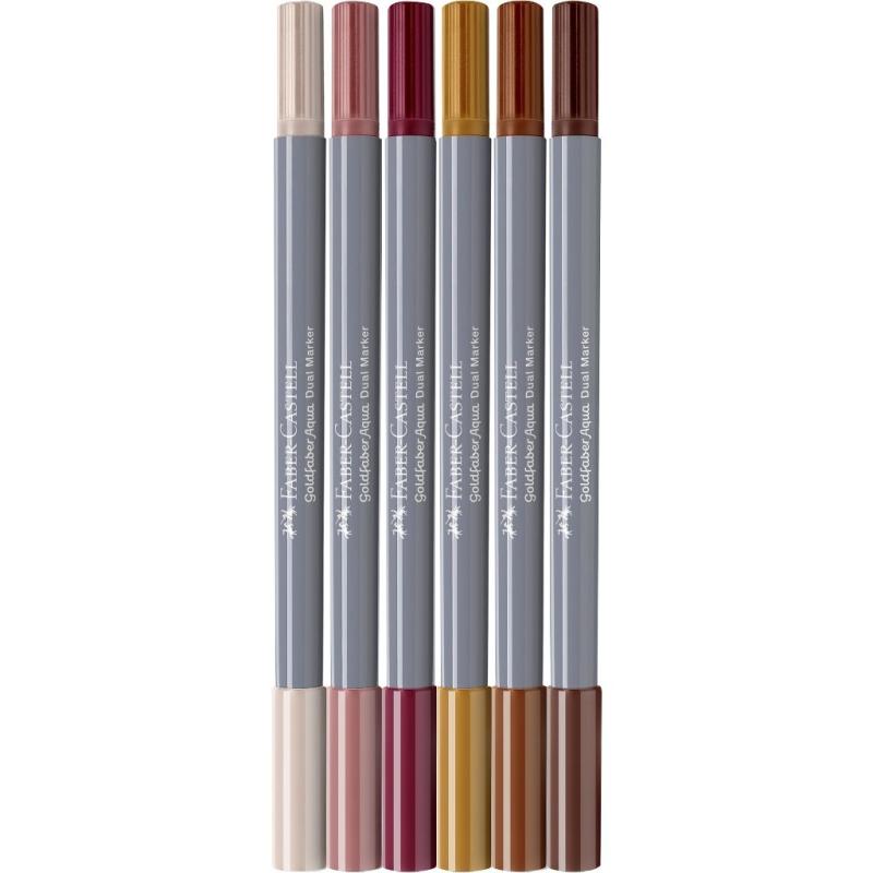 Faber-Castell Goldfaber Aqua Dual Marker 6er Etui Lettering Set BoHo